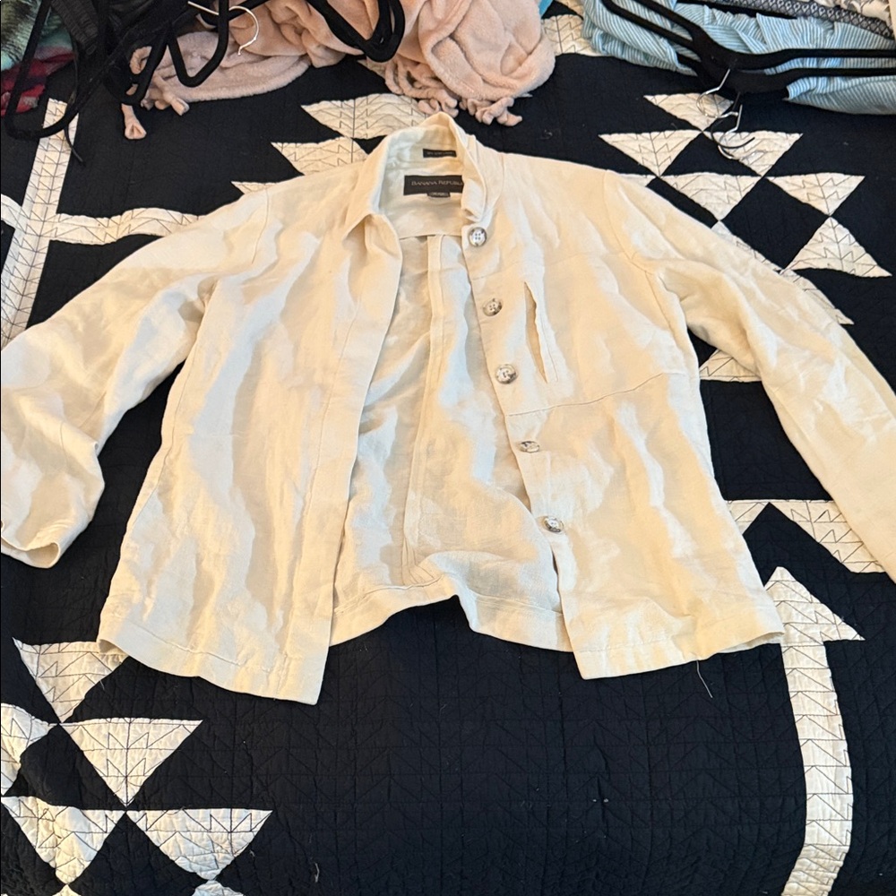 Banana Republic Linen Blazer